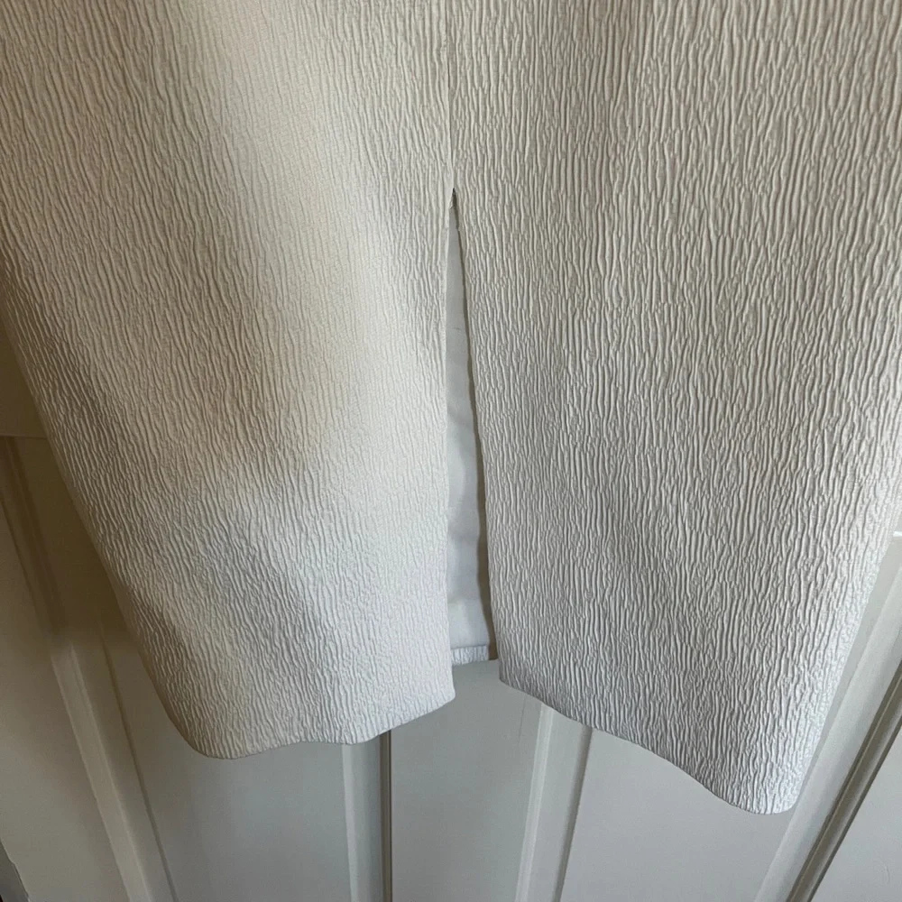 Emilia Wickstead BIRCH BRIDAL DRESS IN IVORY TEXTURED CLOQUE size 6 us altered - Picture 10 of 14